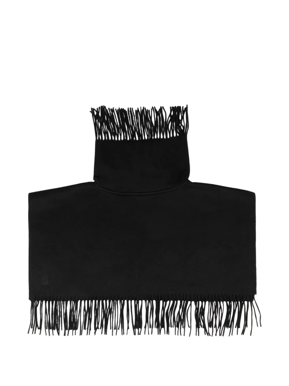 By Malene Birger Turtla fringed scarf - Nero