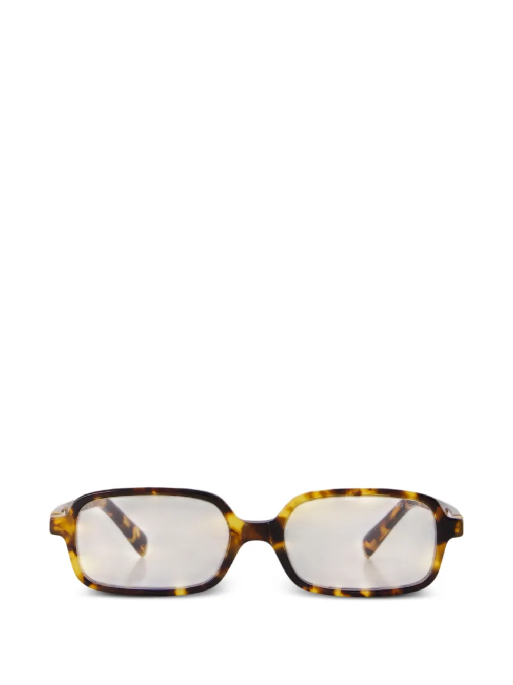 Miu Miu Eyewear Eckige Sonnenbrille in Schildpattoptik - Braun