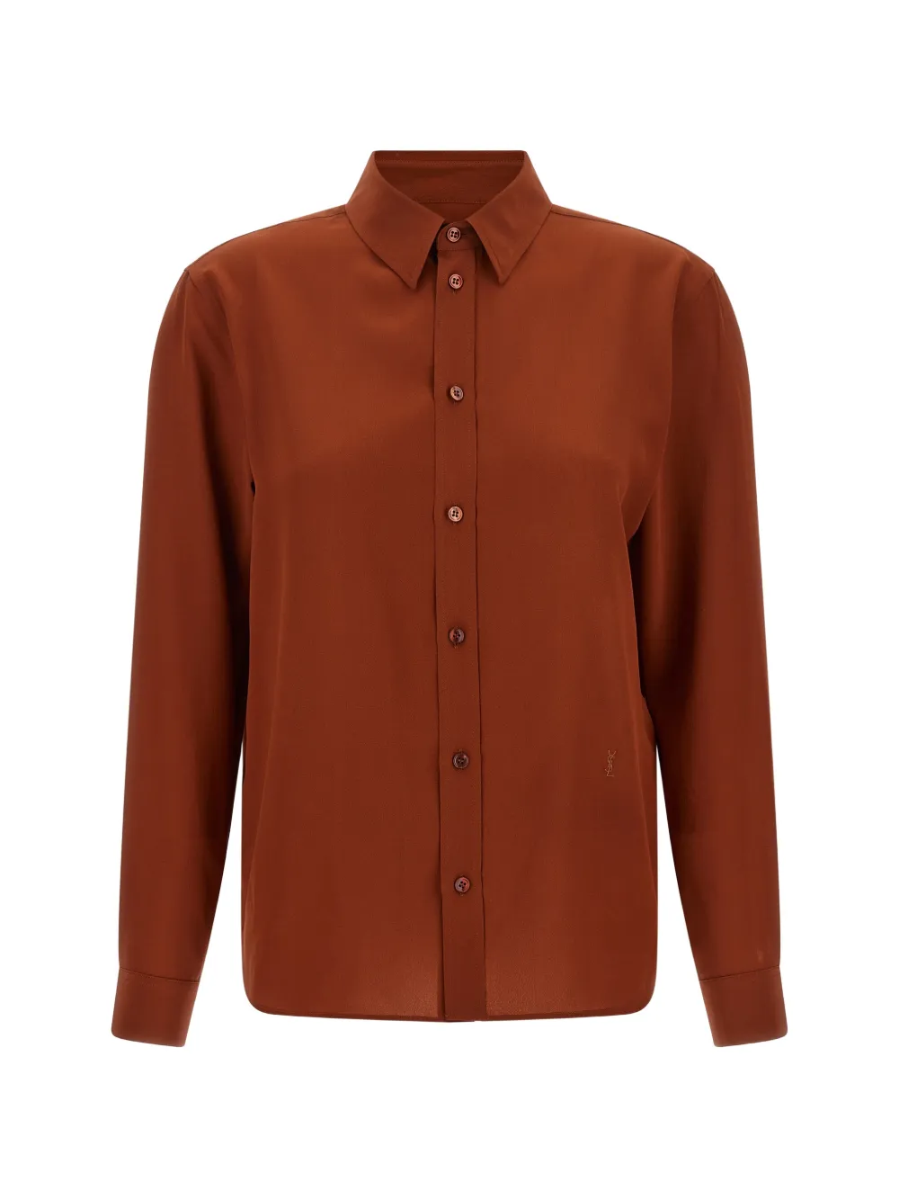 Saint Laurent Cassandre silk shirt · 36
