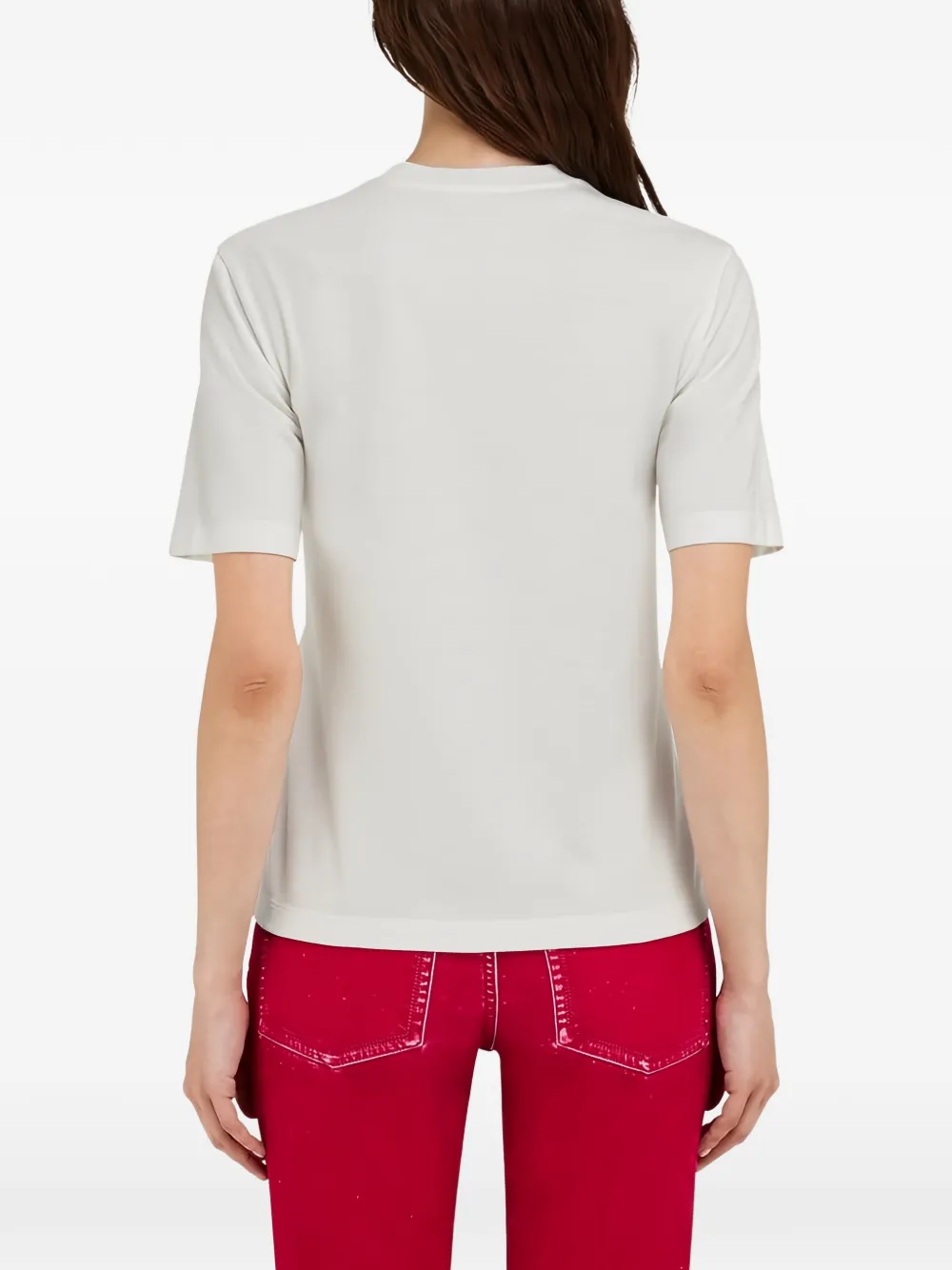 Ferragamo Oversized T-shirt met grafische print Wit