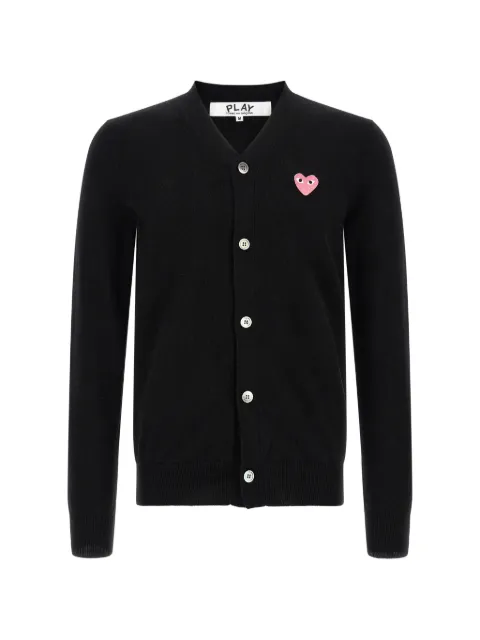 Comme Des Garçons Play logo-patch V-neck cardigan