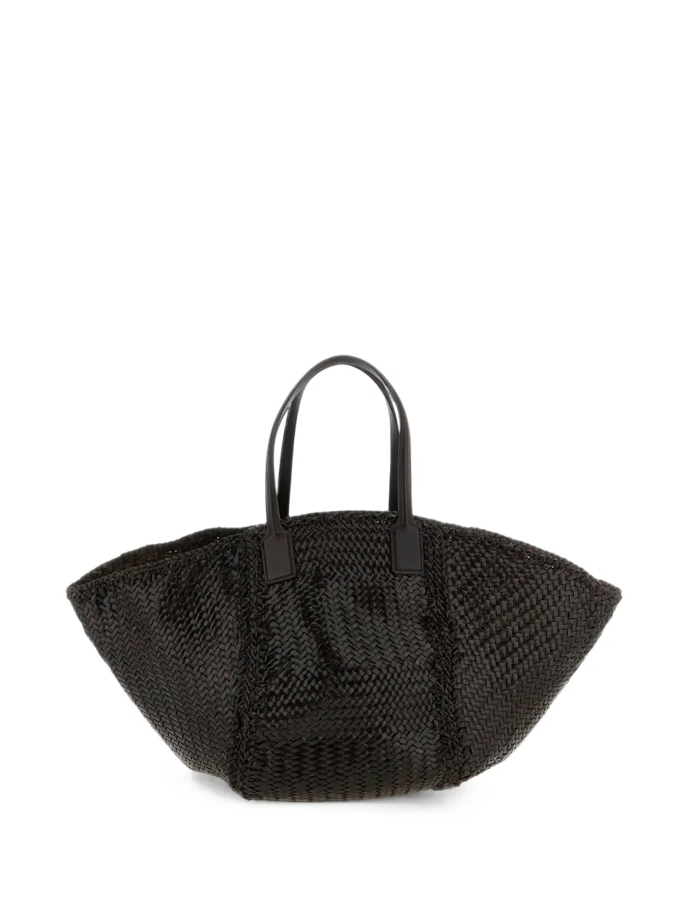DRAGON DIFFUSION Teresa Cabas geweven leren maxi-shopper Bruin