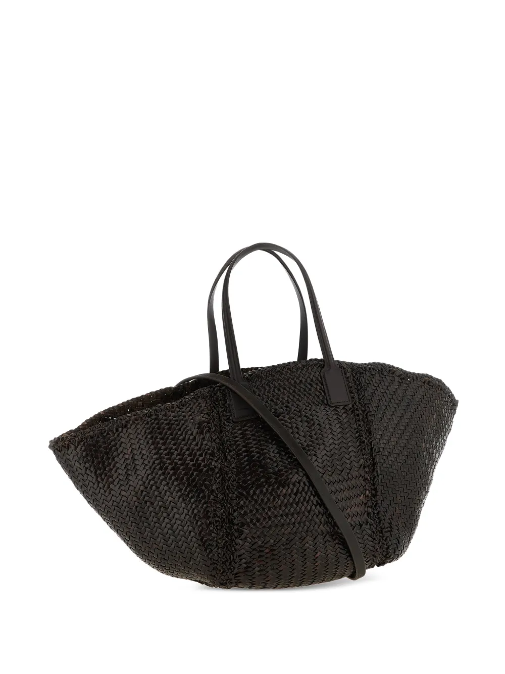 DRAGON DIFFUSION maxi Teresa Cabas woven leather tote bag