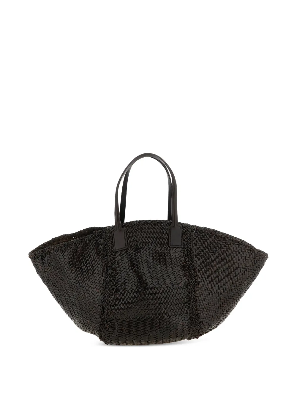 DRAGON DIFFUSION maxi Teresa Cabas woven leather tote bag