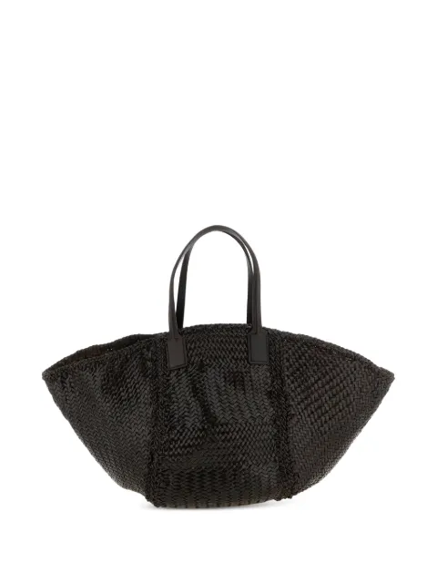 DRAGON DIFFUSION maxi Teresa Cabas woven leather tote bag