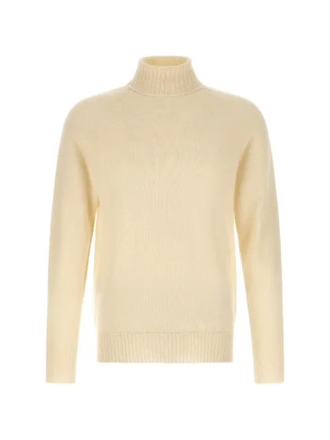 Ma'ry'ya high-neck side-slit sweater
