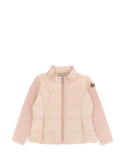 Moncler Enfant quilted ribbed-knit sweater