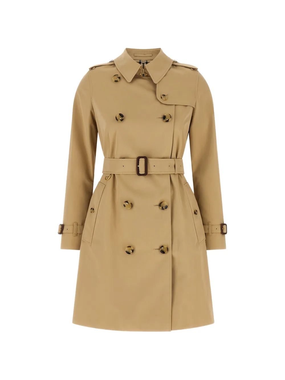 Burberry mid-length Kensington heritage trench coat - Toni neutri