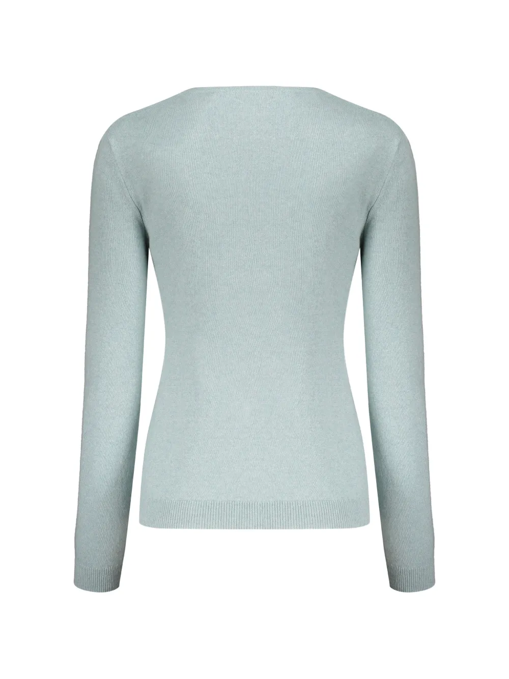 Valentino Garavani VLTN intarsia-knit wool sweater Blauw