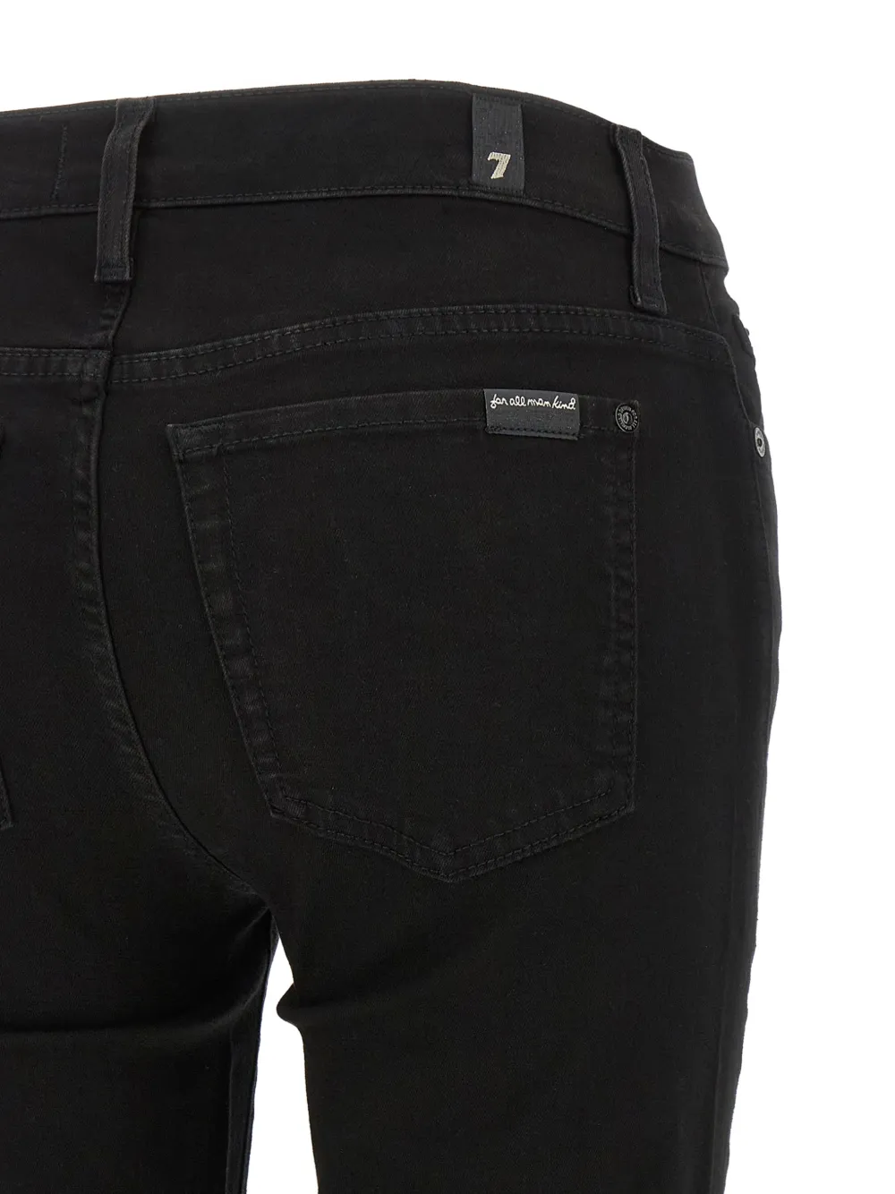 7 For All Mankind Ankle Skinny jeans Zwart