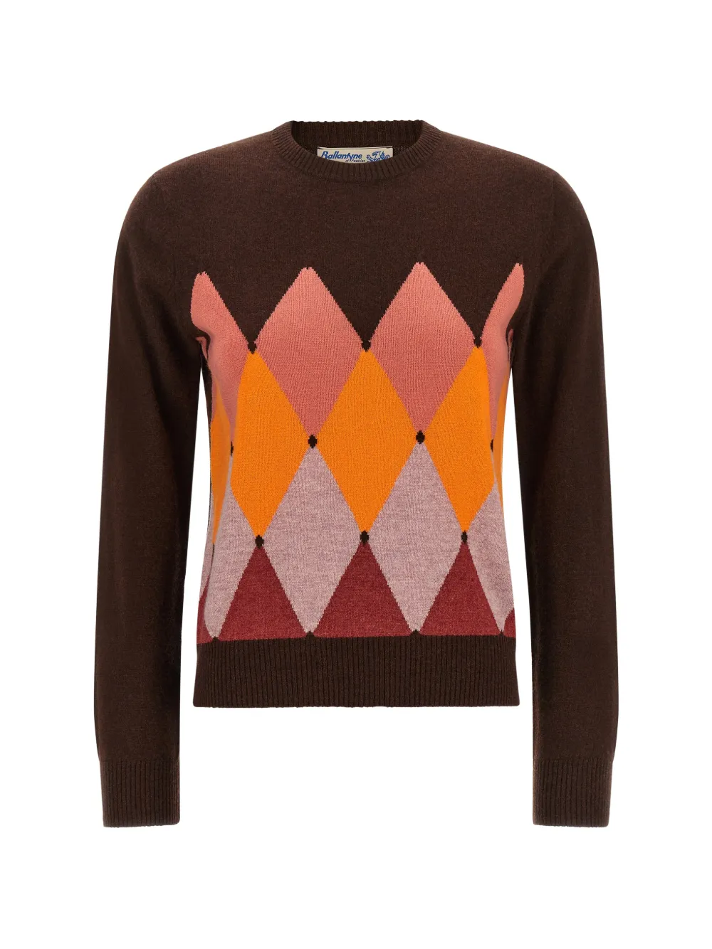 Ballantyne diamond intarsia-knit sweater