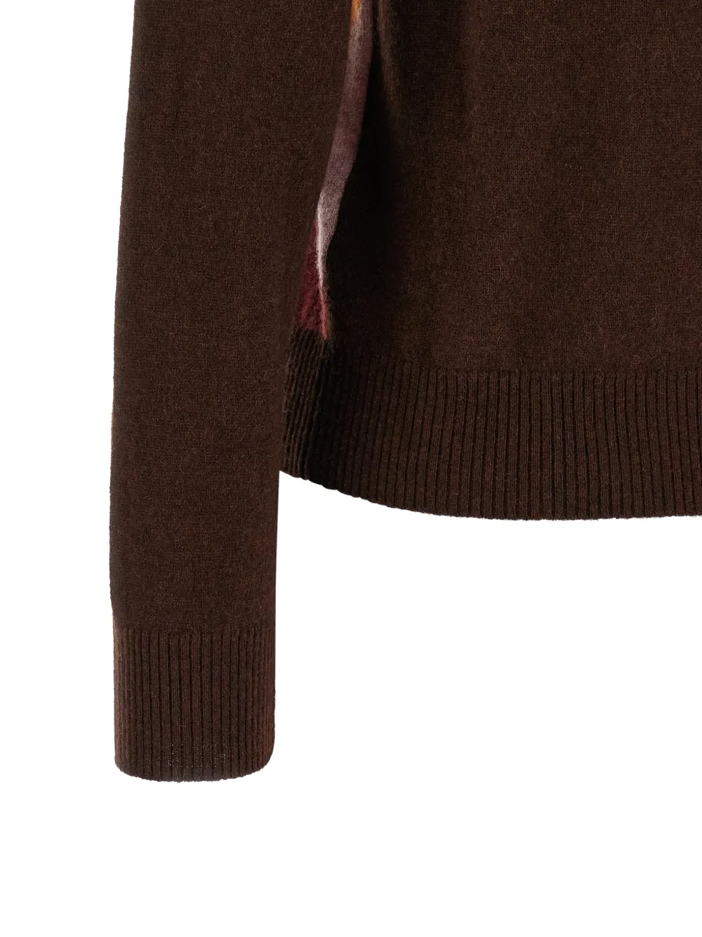 Ballantyne Intarsia gebreide trui Bruin