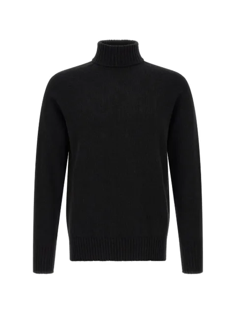 Ma'ry'ya raglan-sleeve side-slit sweater