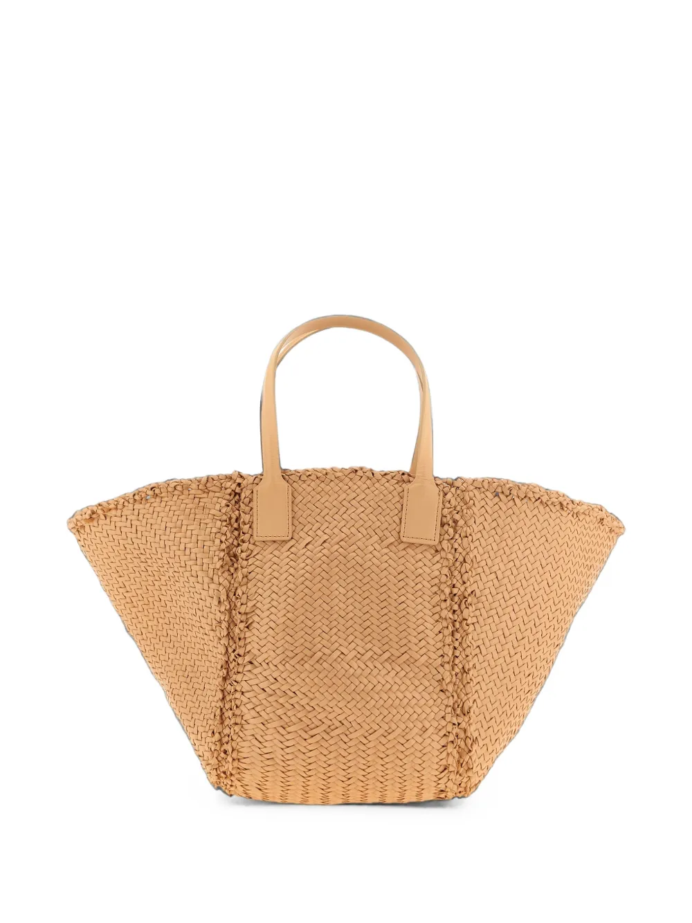 DRAGON DIFFUSION Teresa Maxi Cabas handgeweven shopper Beige