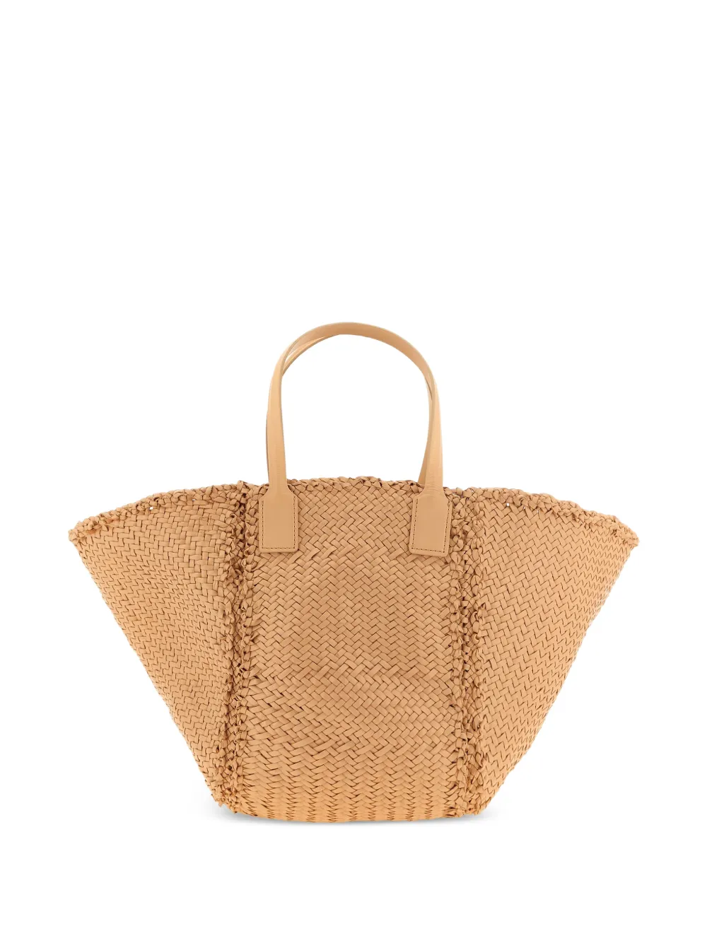 DRAGON DIFFUSION Teresa Maxi Cabas hand-woven tote bag - Toni neutri