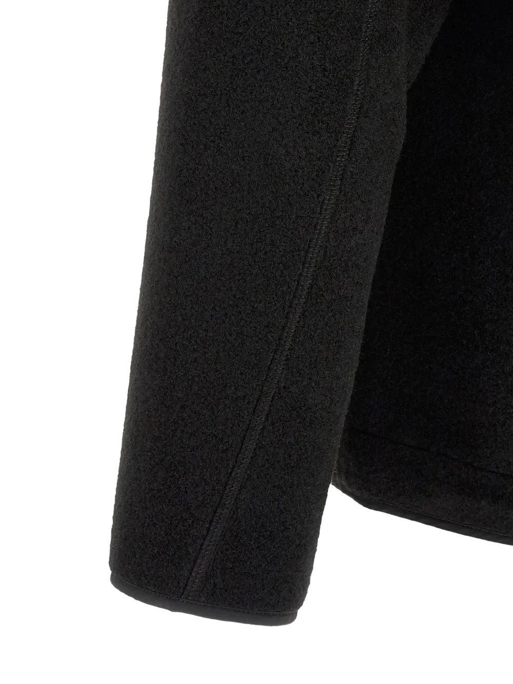 Laminar Jack met capuchon en textuur Zwart