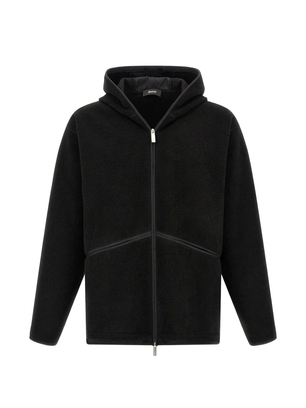 Laminar hooded textured jacket | negro | Image 1