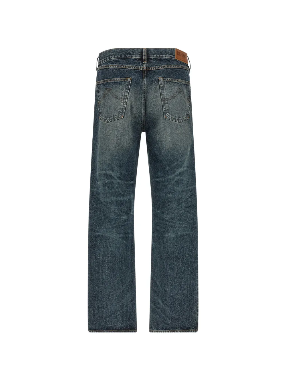 Kenzo Boke Flower jeans met knopen Blauw