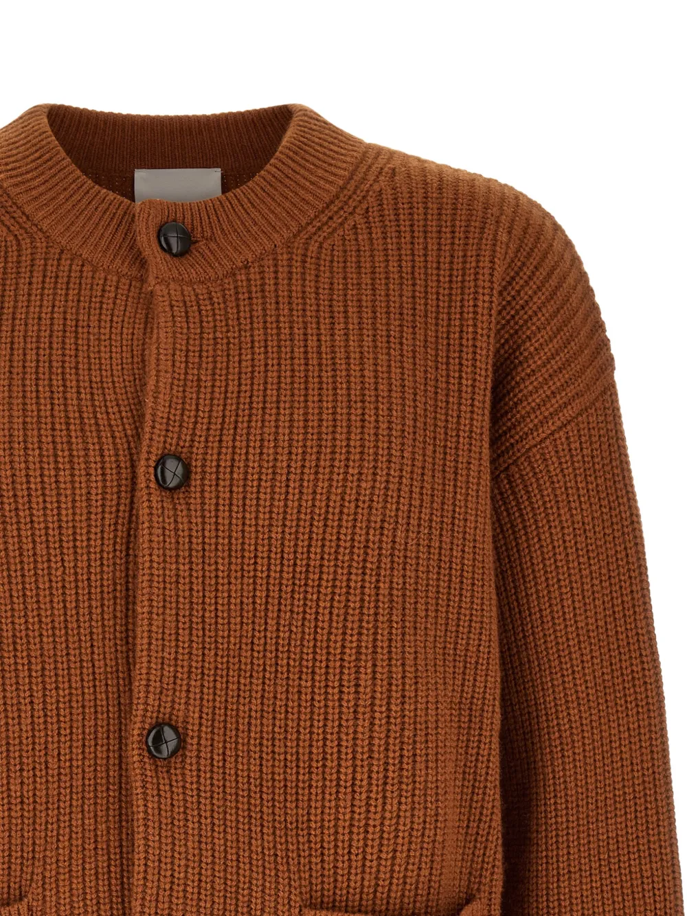 MARANT Mael ribgebreid vest Bruin