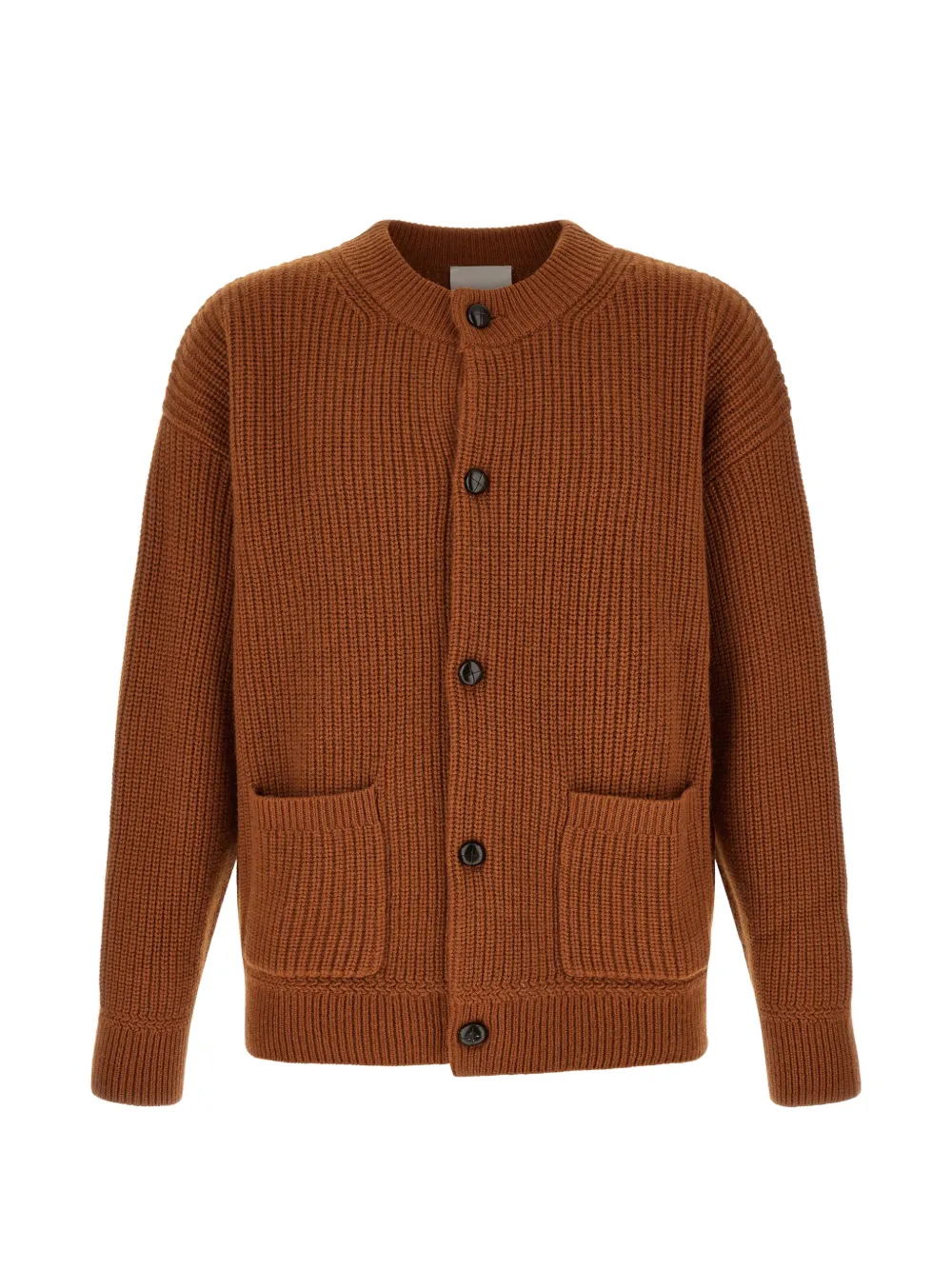 MARANT Mael ribbed-knit cardigan | Brown | Image 1