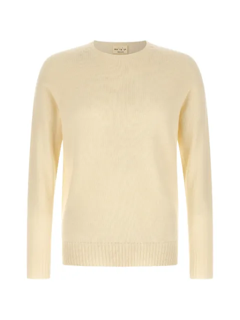 Ma'ry'ya raglan-sleeve slit-hem sweater