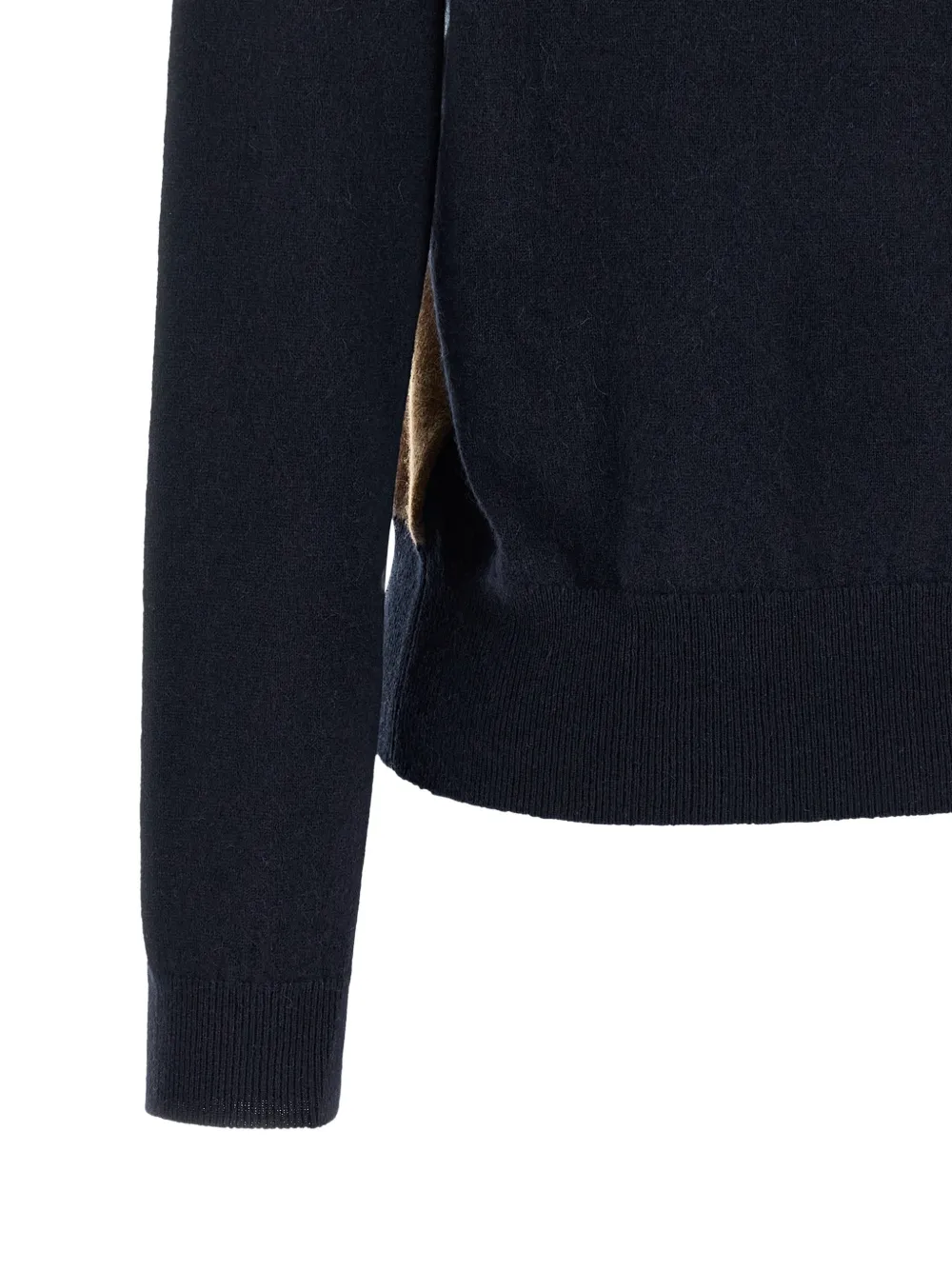 Ballantyne Trui met argyle-patroon en V-hals Blauw