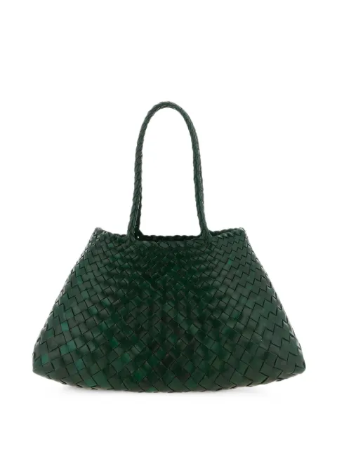 DRAGON DIFFUSION big Santa Croce woven leather shoulder bag