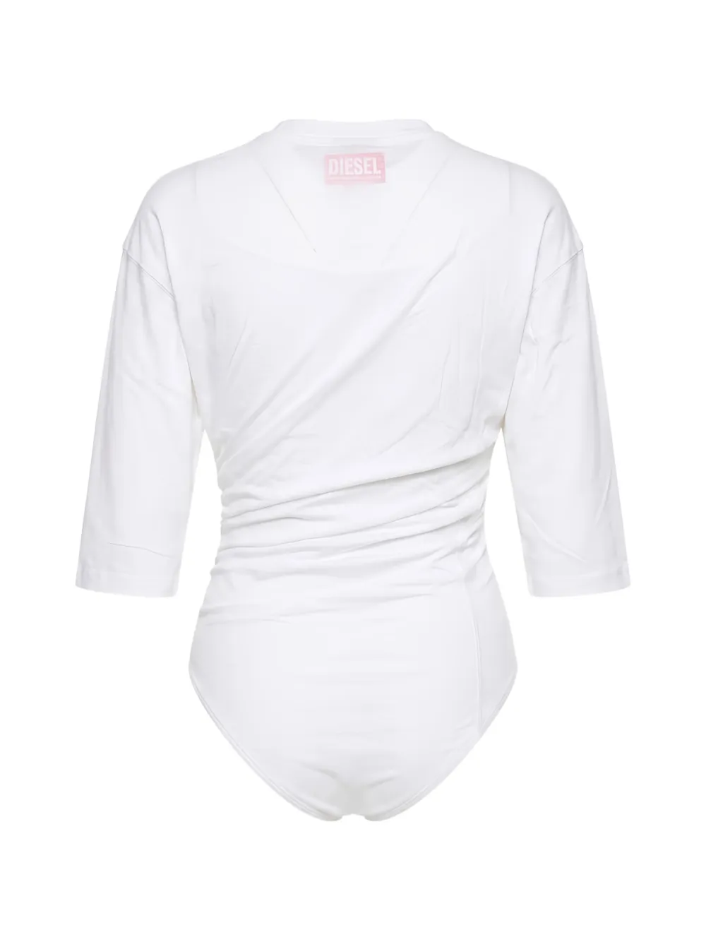 Diesel Body met ruches en cropped mouwen Wit