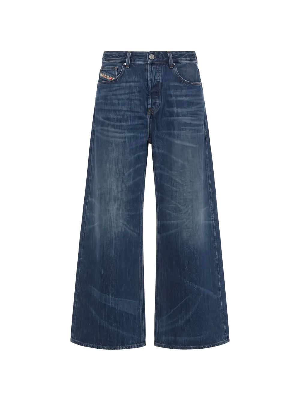 Diesel faded wide-leg jeans