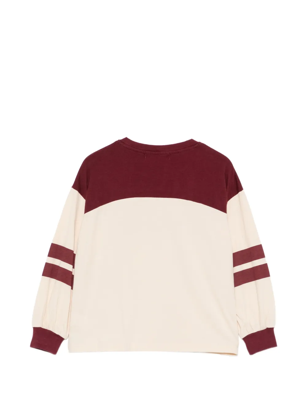 Bobo Choses logo-print panelled T-shirt Beige