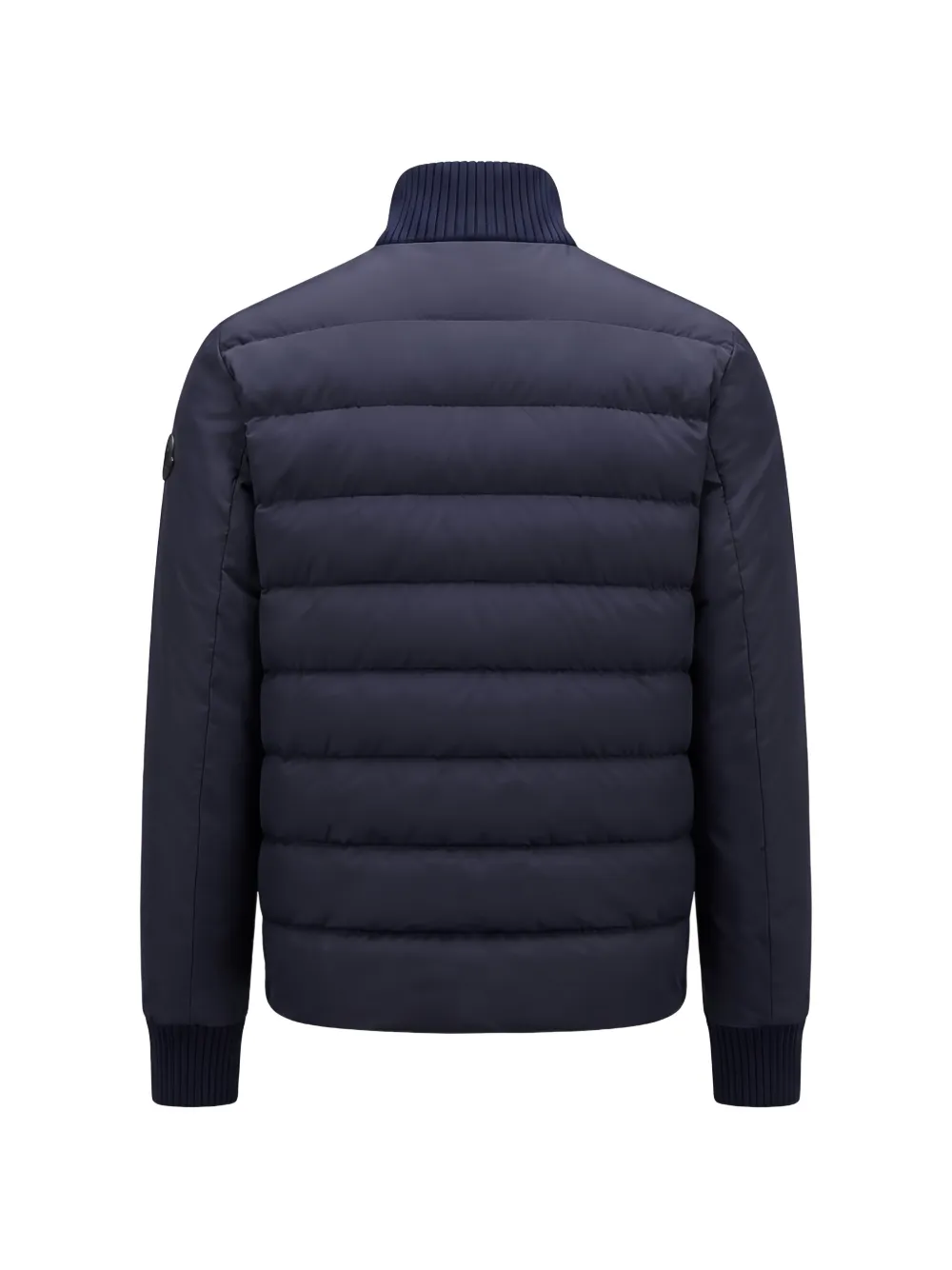 Moncler quilted panelled jacket Blauw