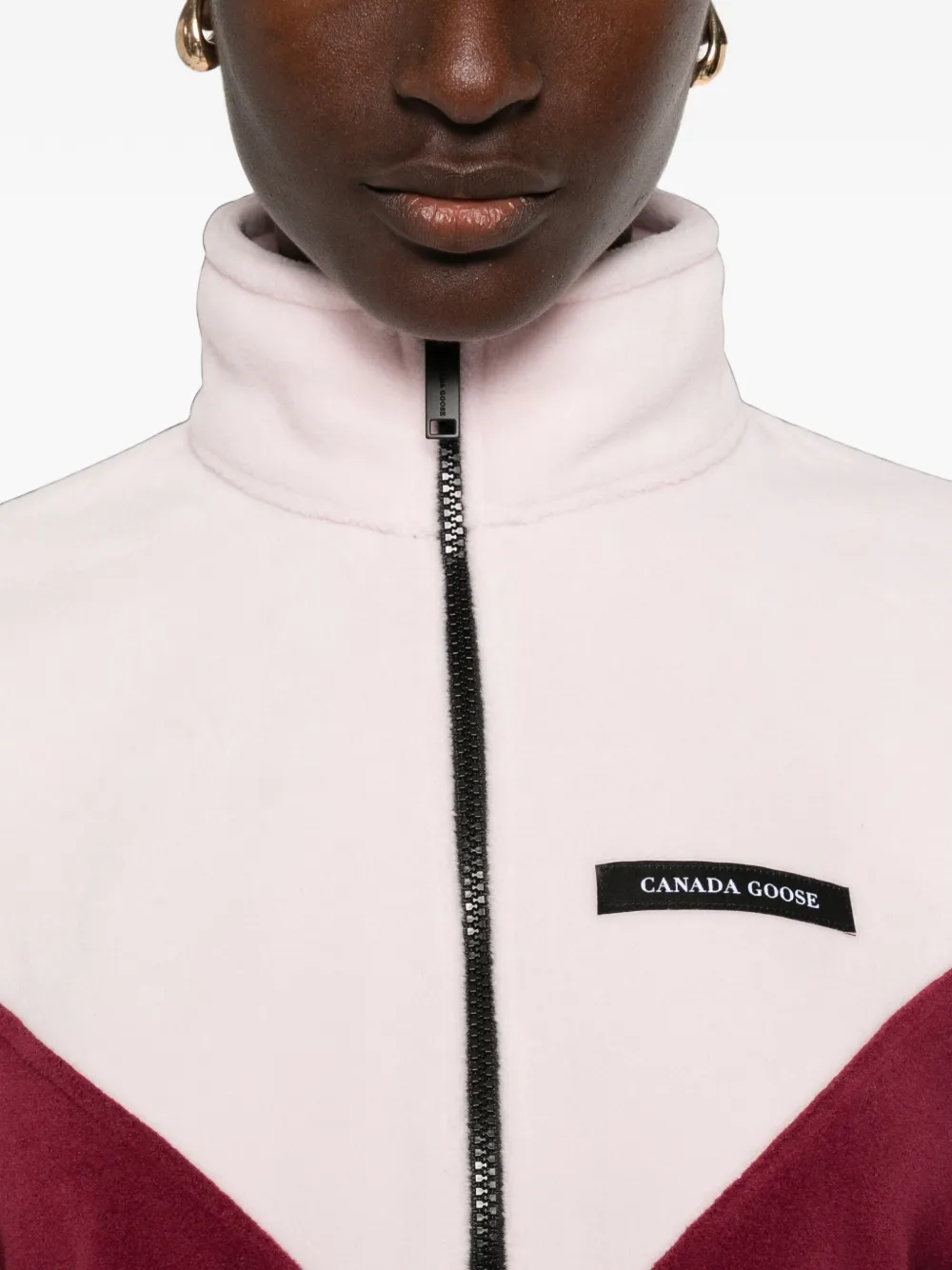 Canada Goose Tayen sweater met colourblocking Rood