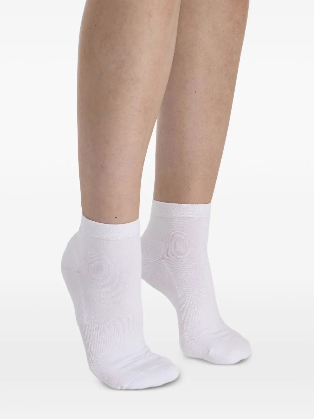 Wolford Ribgebreide sokken met badstof zool Wit