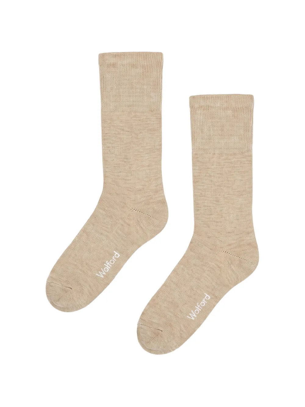 Wolford terry-panelled ribbed-trim socks - Toni neutri
