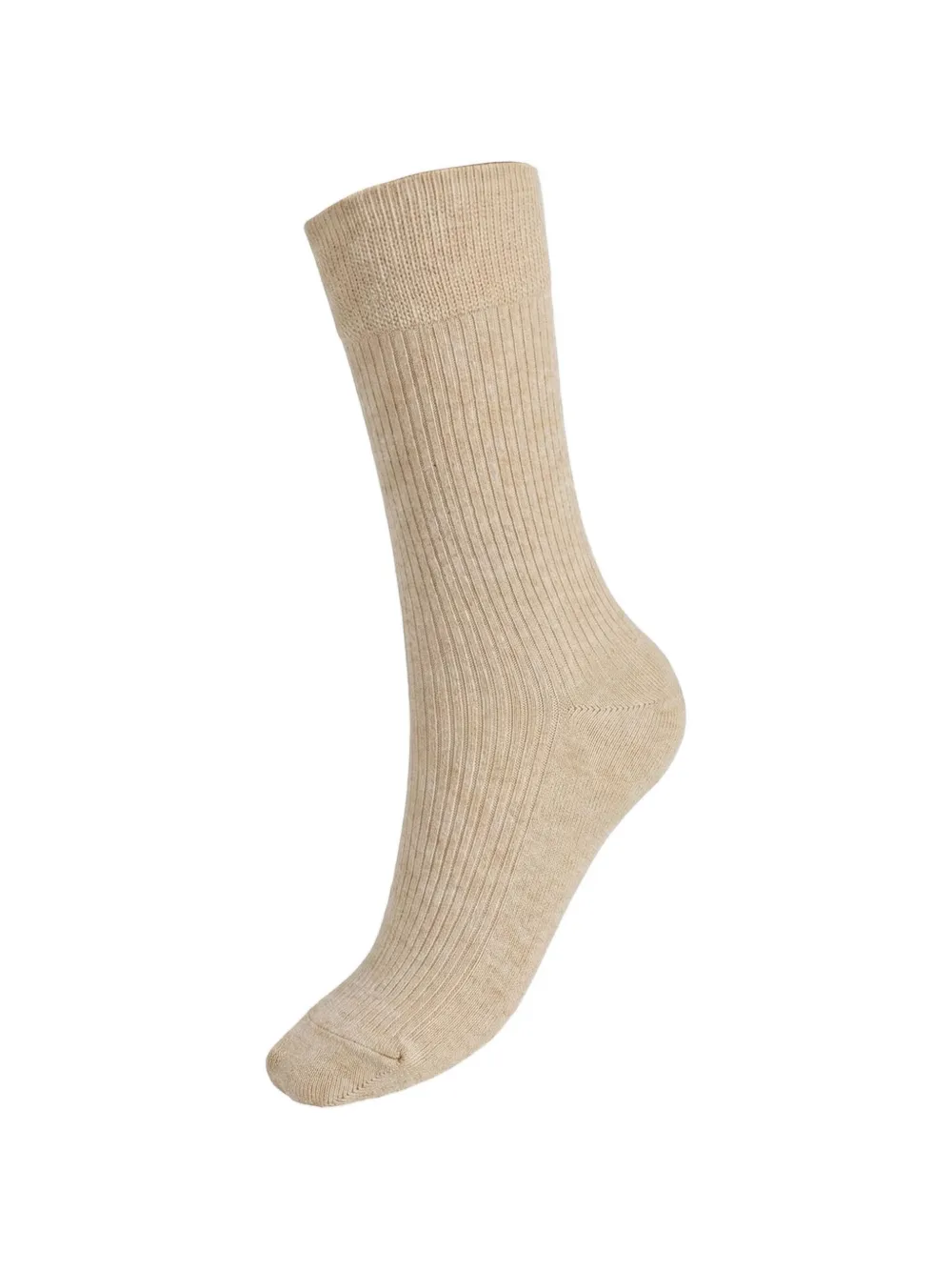 Wolford Ribgebreide sokken Beige