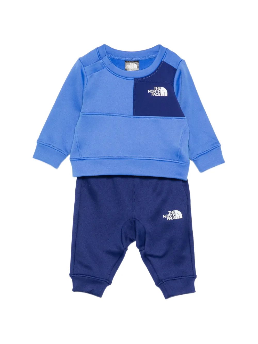 The North Face Kids logo-embroidered tracksuit set - Blu