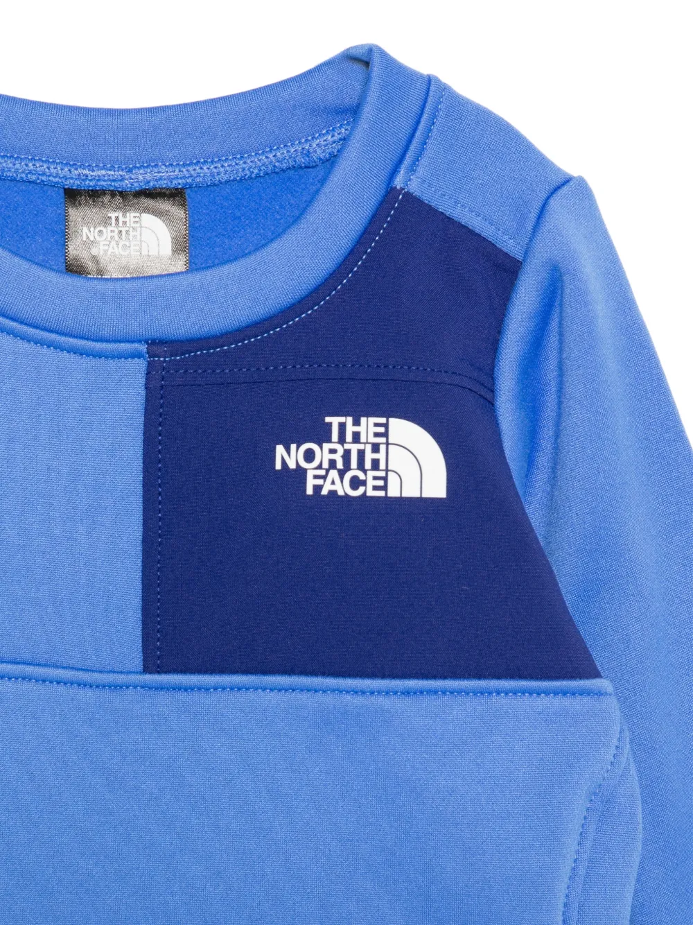 The North Face Kids logo-embroidered tracksuit set Blauw