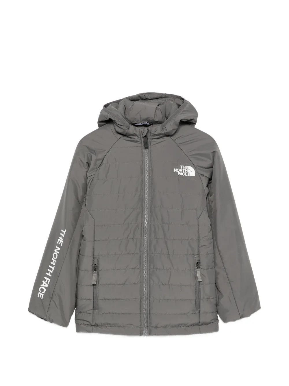 The North Face Kids B Never Stop quilted hooded jacket - Grigio