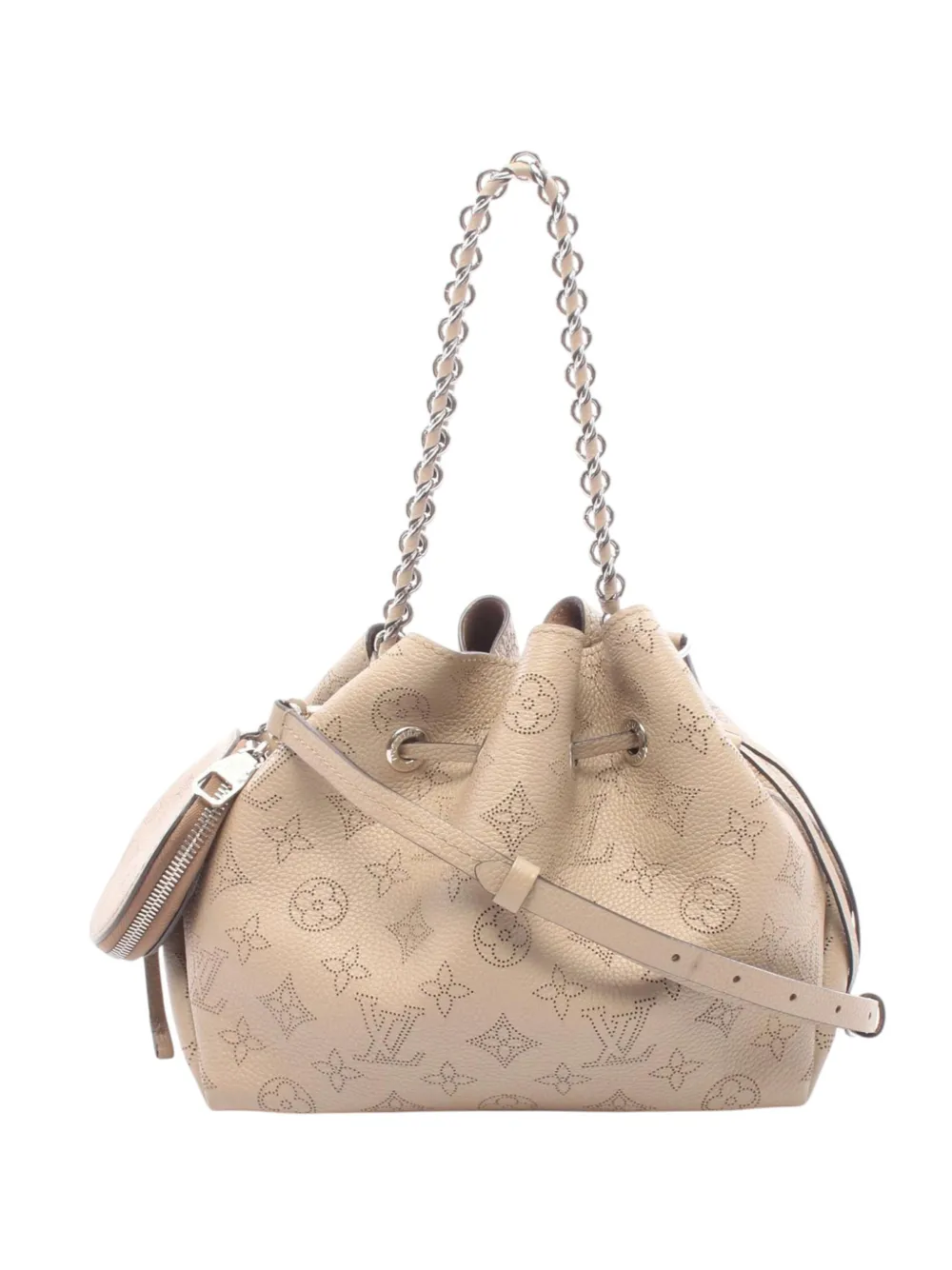 Louis Vuitton Pre-Owned 2021-2026 Monogram Mahina Bella bucket bag - Toni neutri