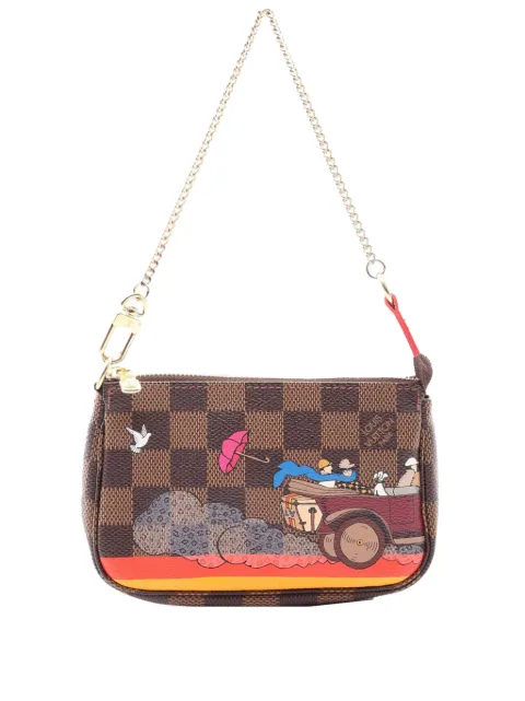 Louis Vuitton Pre-Owned 2015 Damier Ebene Illustre Mini Pochette Accessories handbag