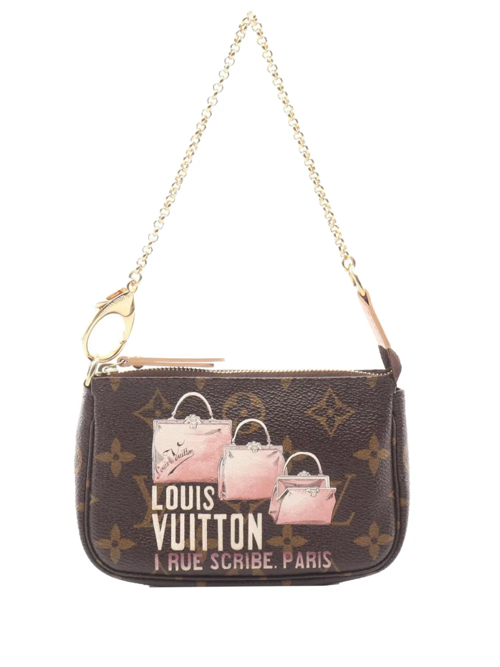 Louis Vuitton Pre-Owned 2010 Monogram Affiche Mini Pochette Accessoires handbag - Marrone