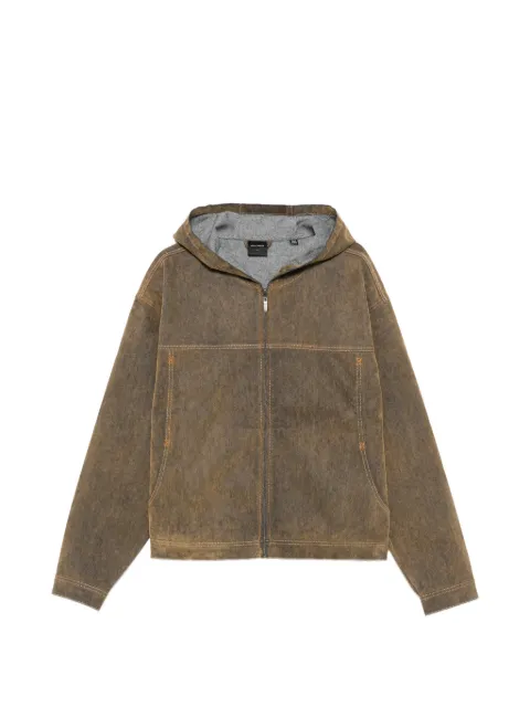 Daily Paper acid-wash hooded jacket
