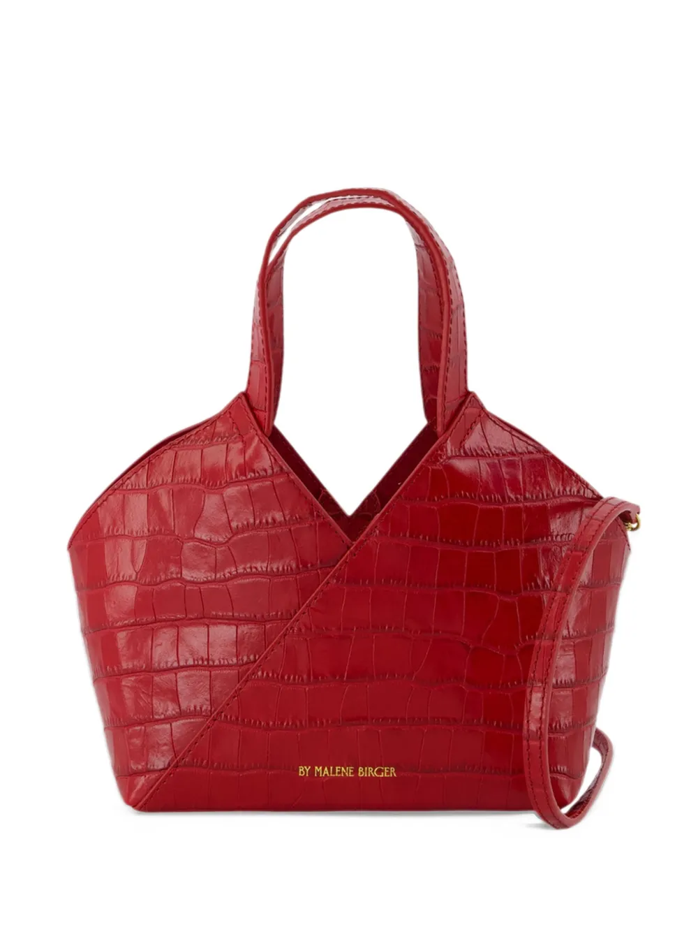 By Malene Birger Lullie leather cross body bag - Rosso
