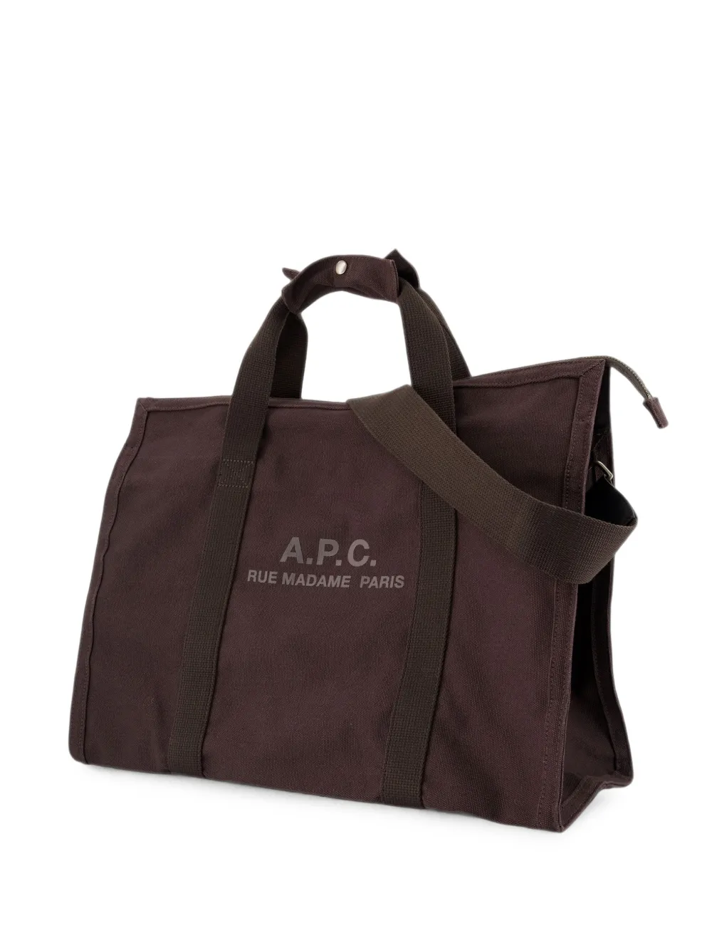 A.P.C. Recuperation logo-print bag - Marrone
