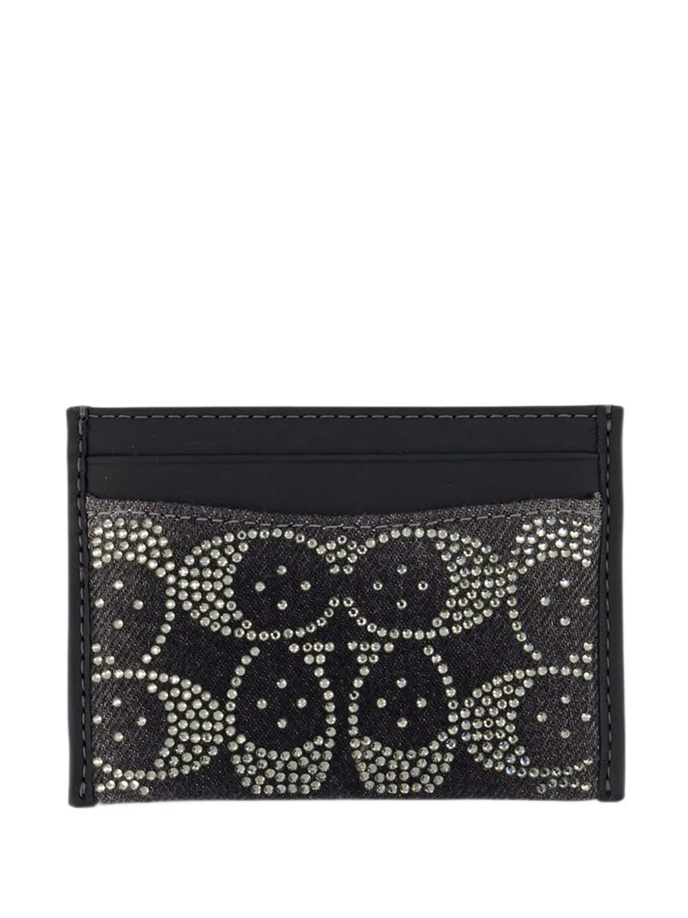 Coach Essential card case with crystal signature - Nero