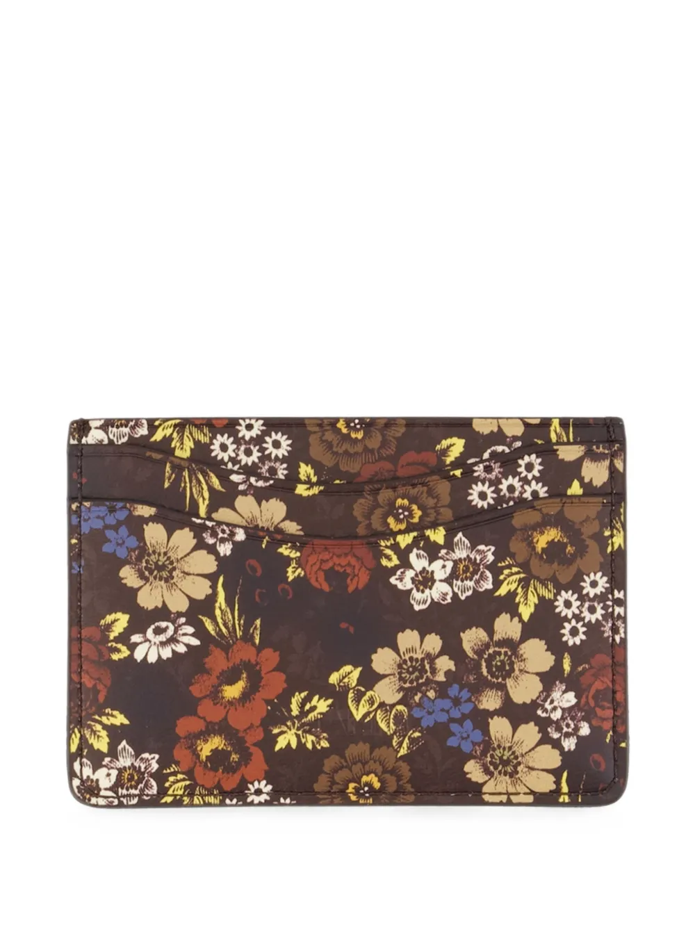 GANNI floral-print wallet Bruin