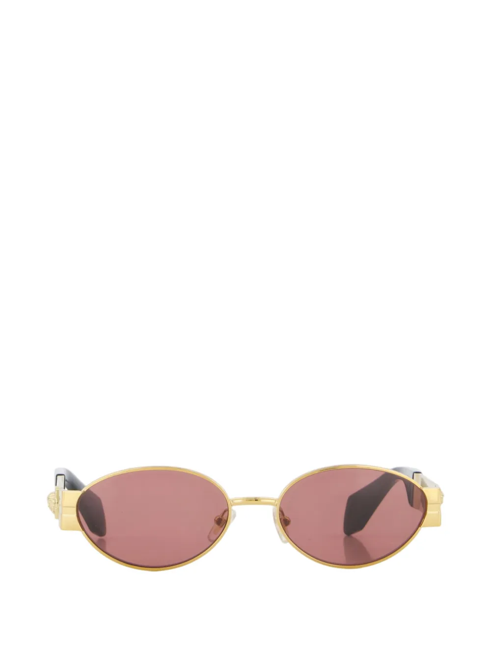 Versace Medusa plaque round-frame sunglasses Goud