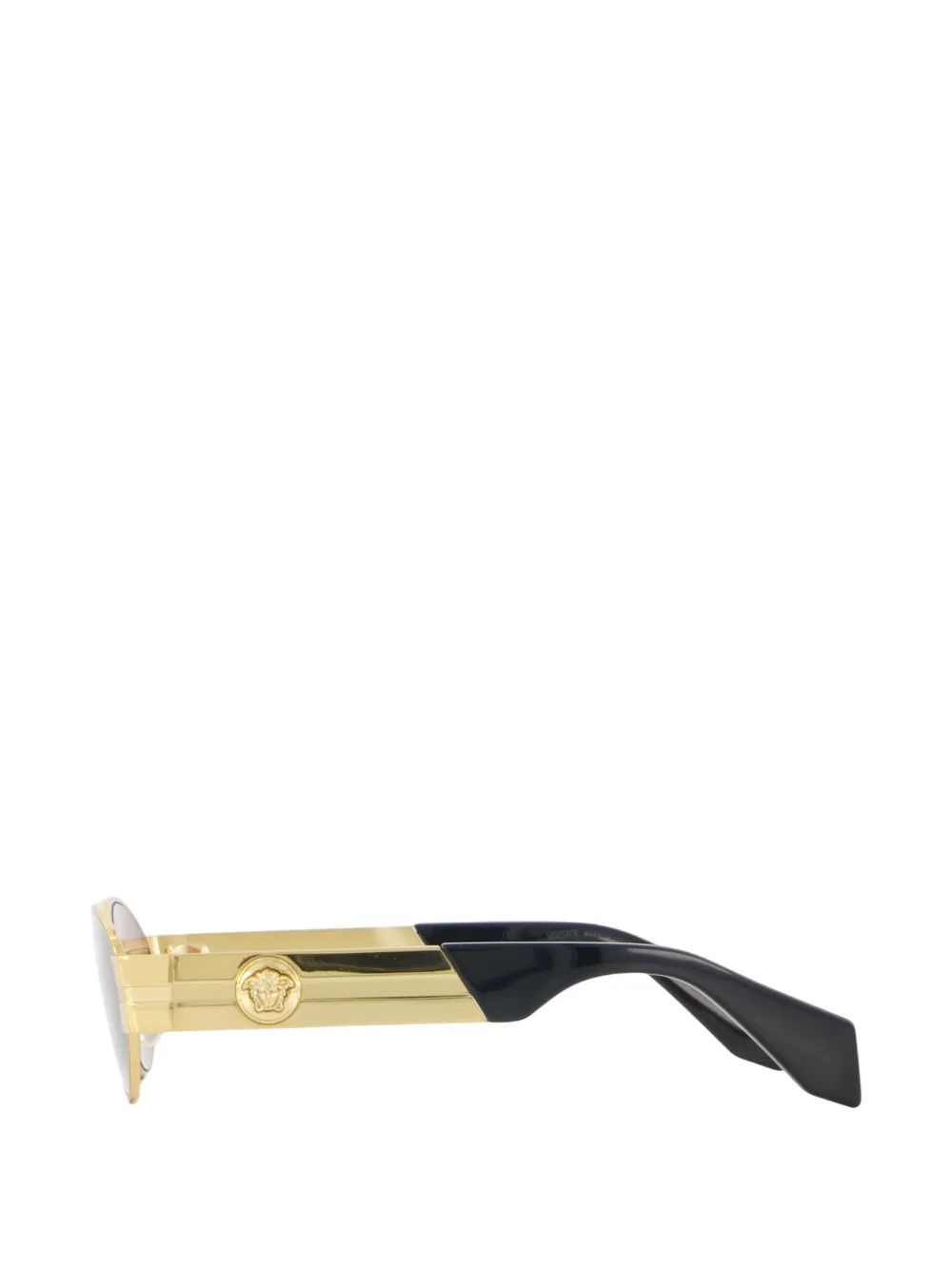 Versace Medusa plaque round-frame sunglasses Goud
