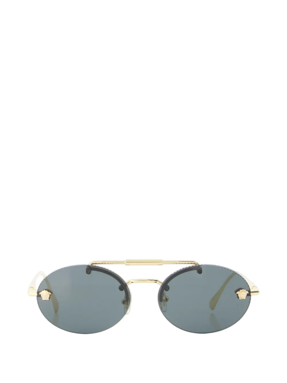Versace Eyewear Medusa oval-frame sunglasses Goud