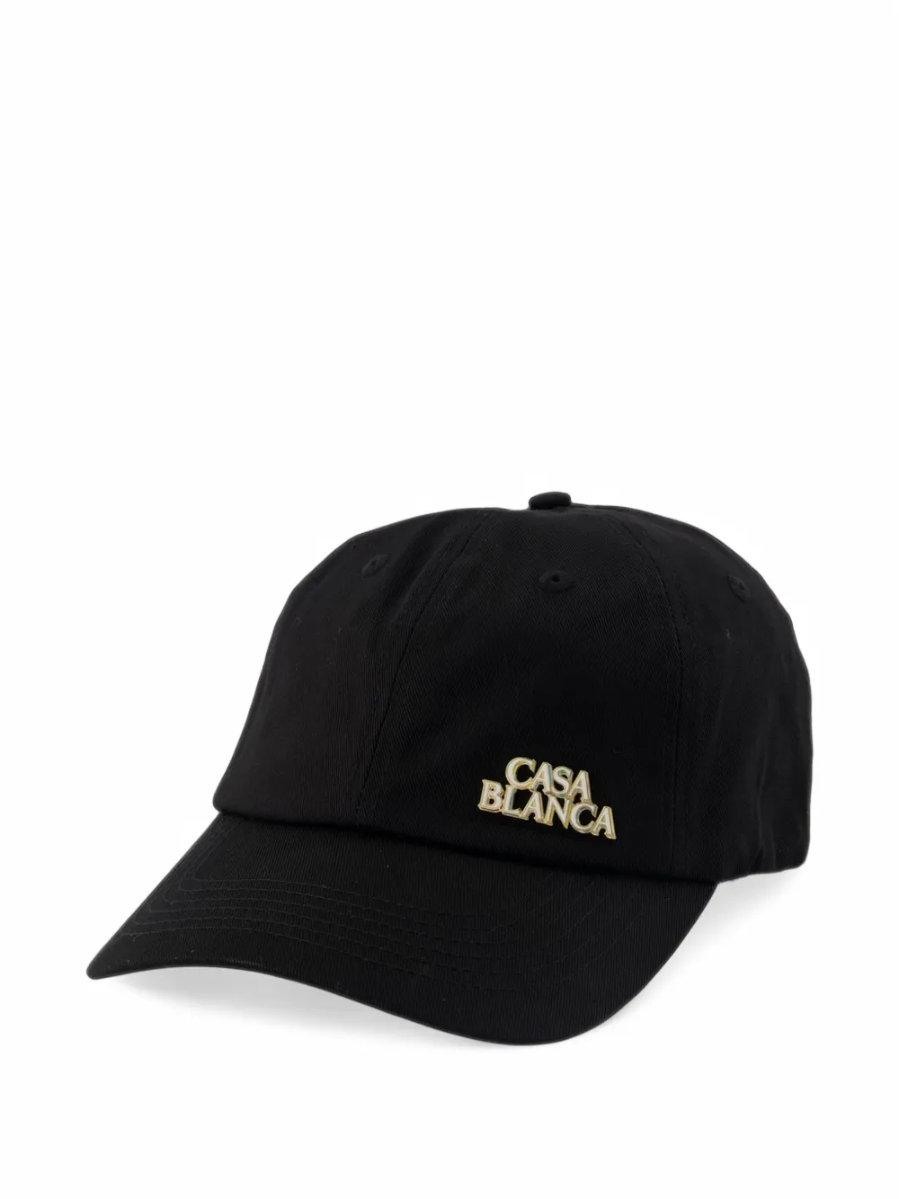 Casablanca black stacked logo rivet cap - Noir Casablanca black stacked logo rivet cap - Noir
